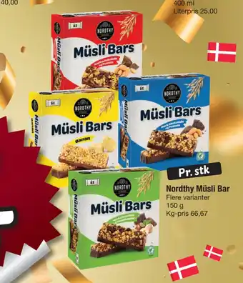 Fakta Tyskland Nordthy Müsli Bar tilbud