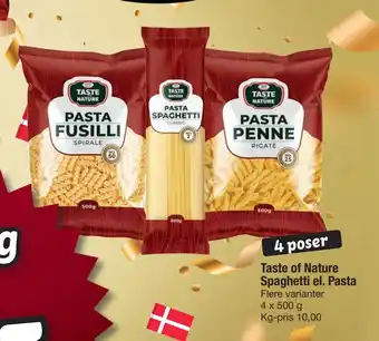 Fakta Tyskland Taste of Nature Spaghetti el. Pasta tilbud