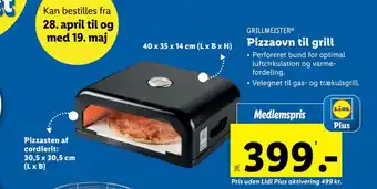 Lidl Pizzaovn til grill tilbud