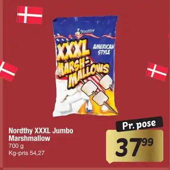 Fakta Tyskland Nordthy XXXL Jumbo Marshmallow tilbud