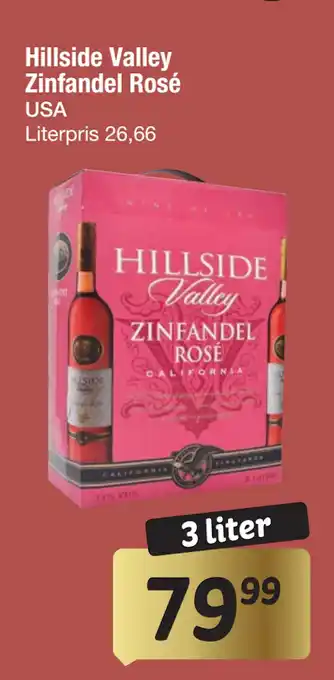 Fakta Tyskland Hillside Valley Zinfandel Rosé tilbud