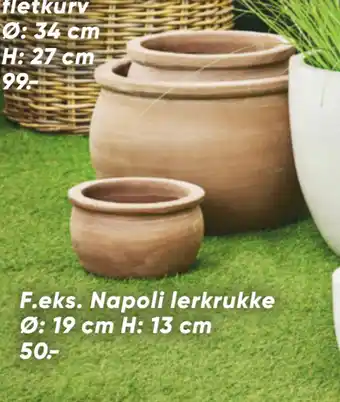 Bilka Napoli lerkrukke tilbud