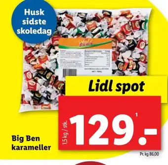 Lidl Big Ben karameller tilbud