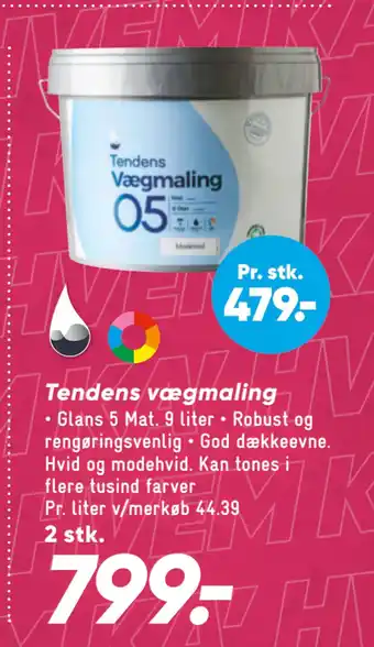 Bilka Tendens vægmaling tilbud