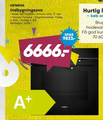 Bilka Indbygningsovn tilbud