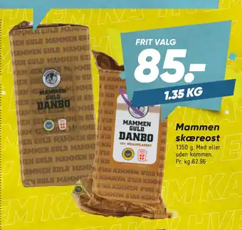 Bilka Mammen skæreost tilbud