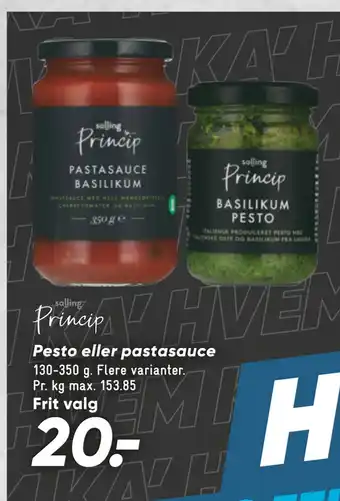 Bilka Pesto eller pastasauce tilbud