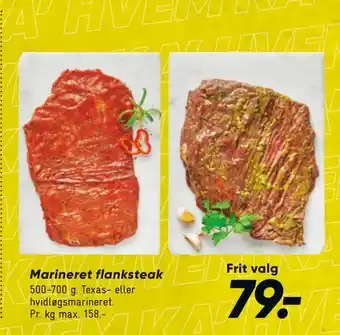 Bilka Marineret flanksteak tilbud