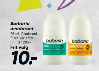 Bilka Barbaria deodorant tilbud