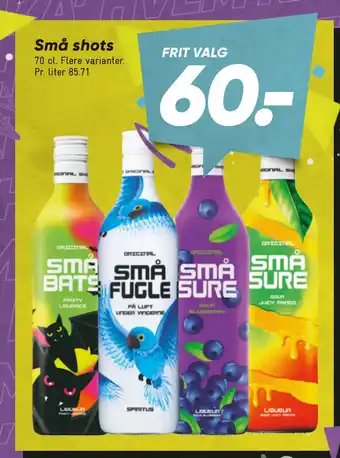 Bilka Små shots tilbud