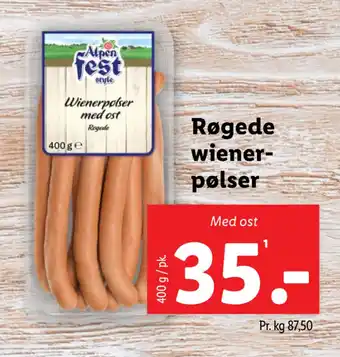 Lidl Røgede wienerpølser tilbud