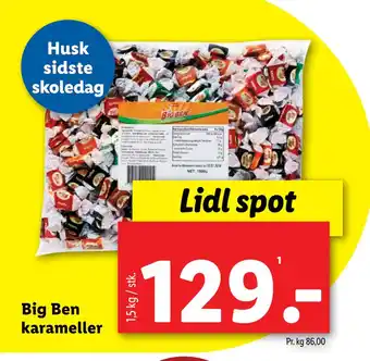 Lidl Big Ben karameller tilbud