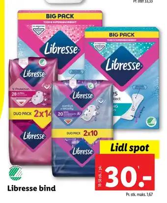 Lidl Libresse bind tilbud