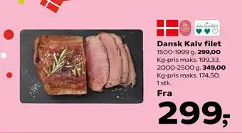 Kvickly Dansk Kalv filet tilbud