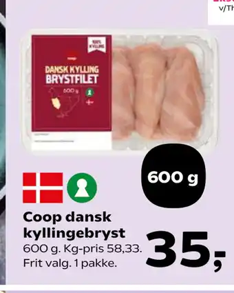 Kvickly Coop dansk kyllingebryst tilbud