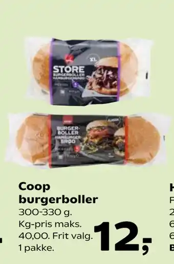 Kvickly Coop burgerboller tilbud