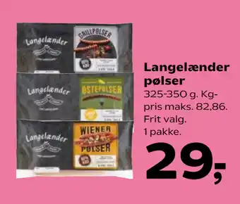 Kvickly Langelænder pølser tilbud