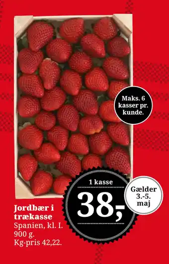 Dagli'Brugsen Jordbær i trækasse tilbud
