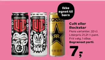 Kvickly Cult eller Rockstar tilbud