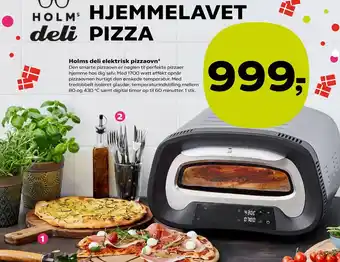 Kvickly Holms deli elektrisk pizzaovn tilbud