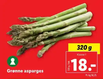Lidl Grønne asparges tilbud