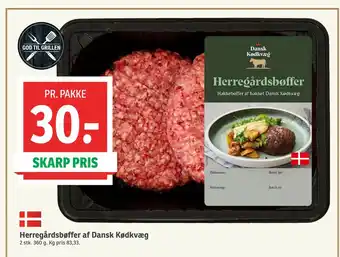 SPAR Herregårdsbøffer af Dansk Kødkvæg tilbud