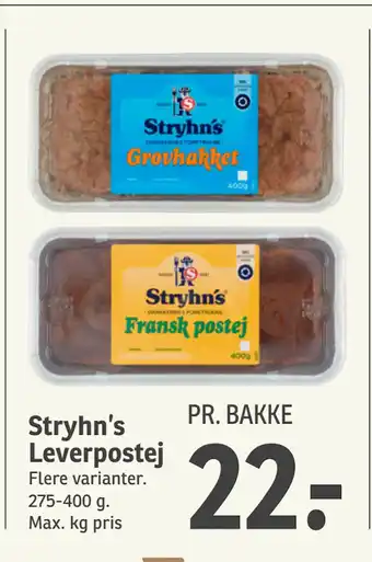 SPAR Stryhn’s Leverpostej tilbud