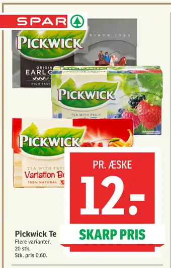 SPAR Pickwick Te tilbud