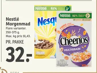 SPAR Nestlé Morgenmad tilbud