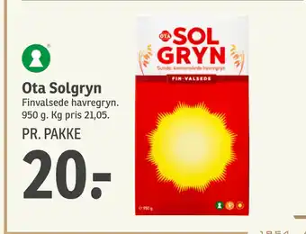 SPAR Ota Solgryn tilbud