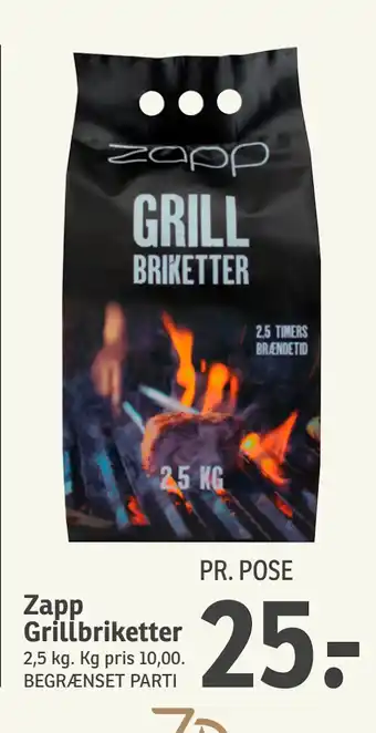 SPAR Zapp Grillbriketter tilbud