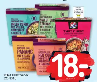 Rema 1000 REMA 1000 thaibox 320-350 g tilbud