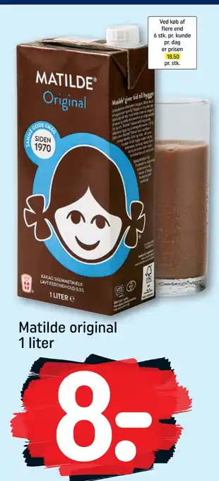 REMA 1000 Matilde original 1 liter tilbud
