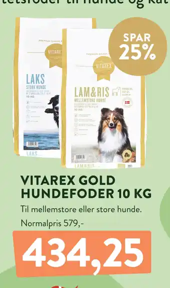 Plantorama VITAREX GOLD HUNDEFODER 10 KG tilbud