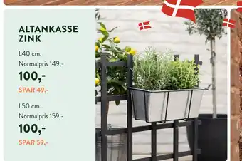 Plantorama ALTANKASSE ZINK tilbud