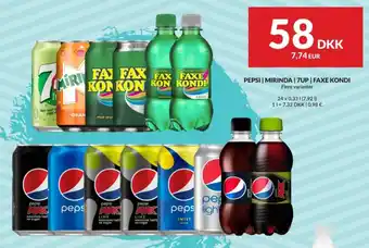 Nielsen's Discount PEPSI | MIRINDA | 7UP | FAXE KONDI tilbud