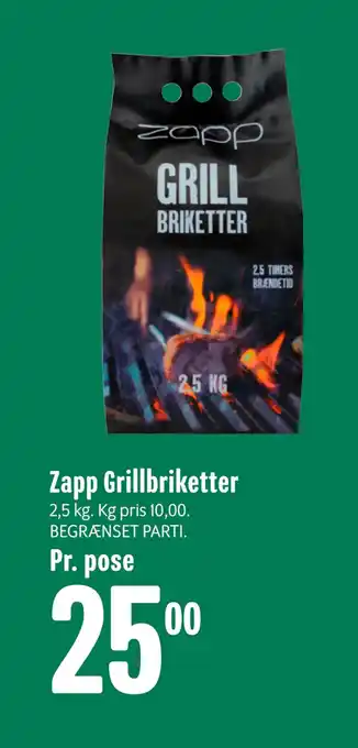 Min Købmand Zapp Grillbriketter tilbud