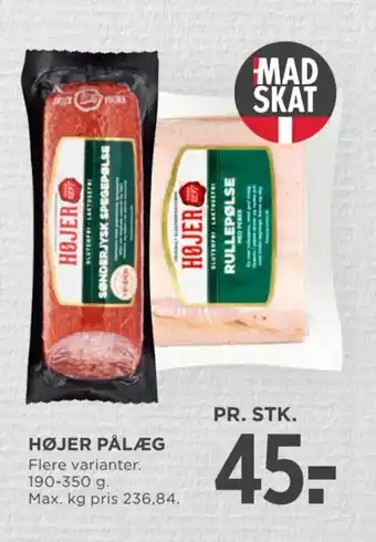 HØJER PÅLÆG