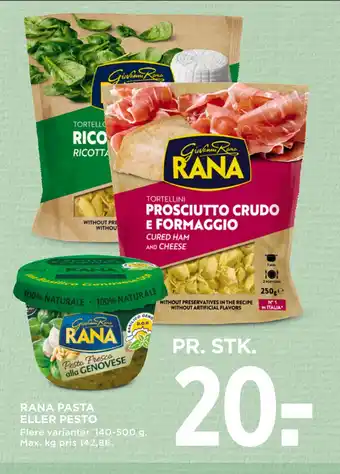 MENY RANA PASTA ELLER PESTO tilbud