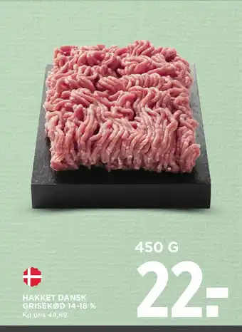 MENY HAKKET DANSK GRISEKØD 14-18 % tilbud