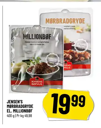 Løvbjerg JENSEN’S MØRBRADGRYDE EL. MILLIONBØF tilbud