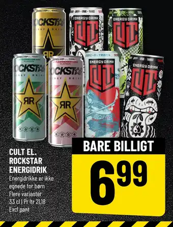 Løvbjerg CULT EL. ROCKSTAR ENERGIDRIK tilbud