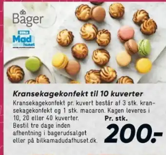Kransekagekonfekt til 10 kuverter