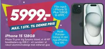 Bilka iPhone 15 128GB tilbud