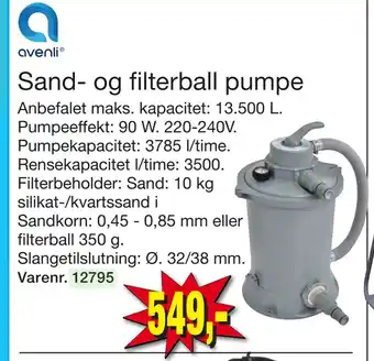 Harald Nyborg Sand- og filterball pumpe tilbud