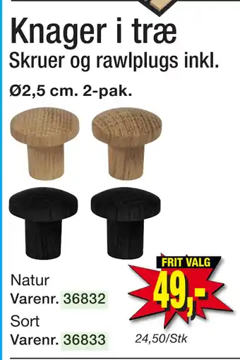 Harald Nyborg Knager i træ tilbud