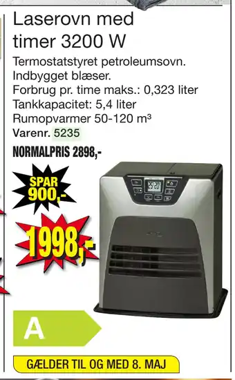 Harald Nyborg Laserovn med timer 3200 W tilbud