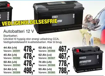 Harald Nyborg Autobatteri 12 V tilbud