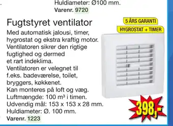 Harald Nyborg Fugtstyret ventilator tilbud