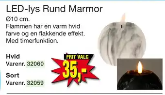 Harald Nyborg LED-lys Rund Marmor tilbud